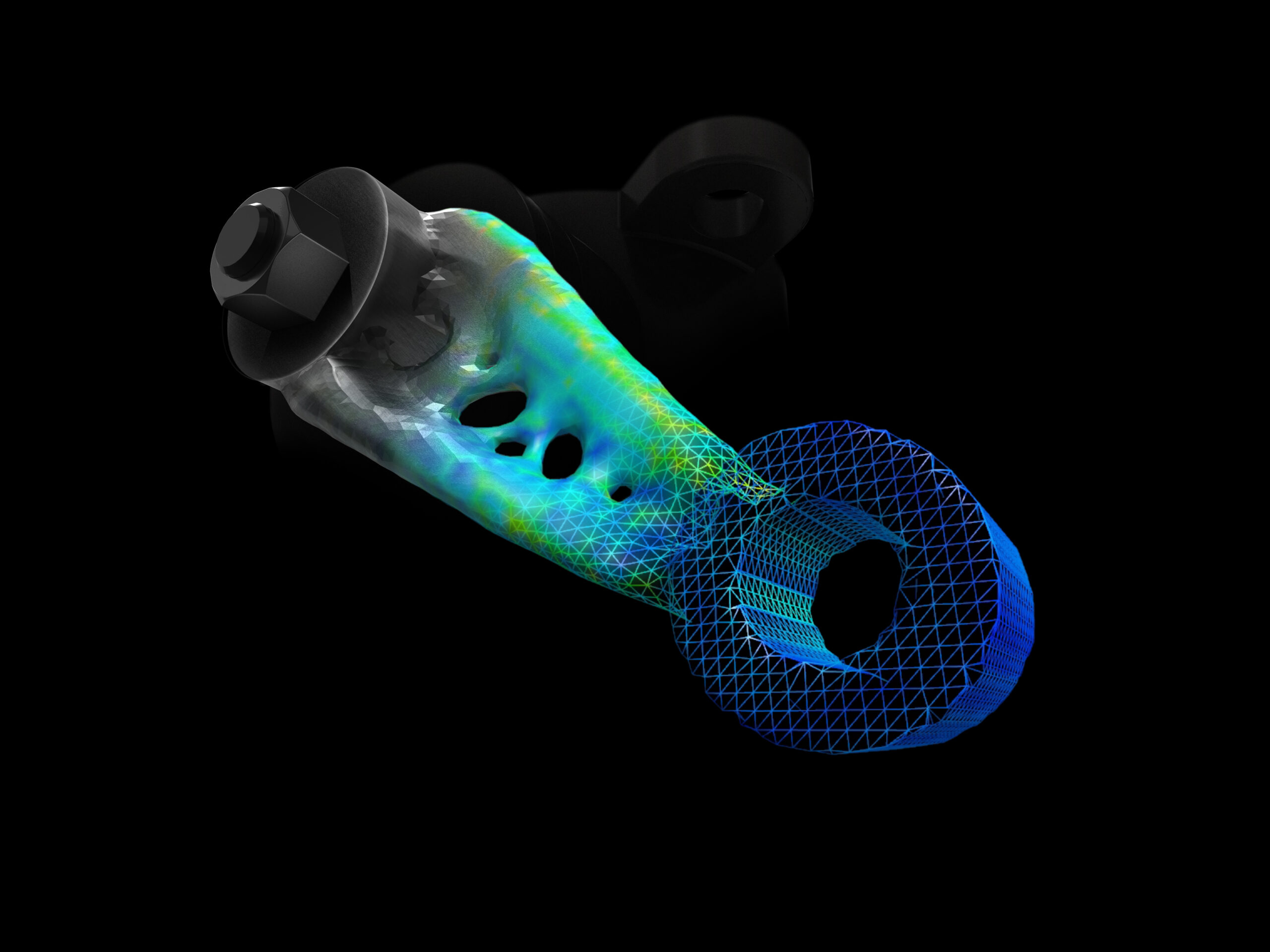 金属パーツのトポロジー最適化